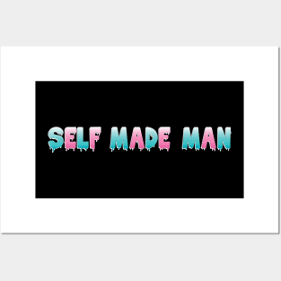 Self Made Man (white shadow) Posters and Art